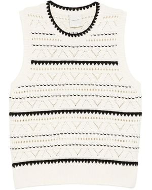 Varley Athena Pointelle Vest - Natural