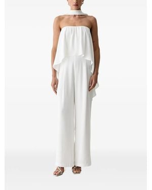Morgan Gestufter Jumpsuit - Weiß