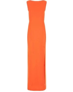 Max Mara Robe À Dos-Nu - Orange
