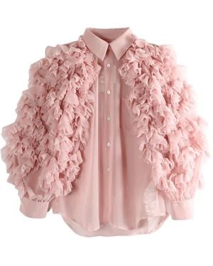 Comme des Garçons Ruffled Shirt - Pink