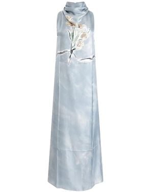 Altuzarra Noori Floral-Print Maxi Dress - Blue
