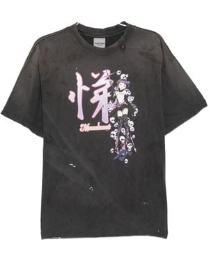 Le Mont St Michel Graphic-Print T-Shirt - Black
