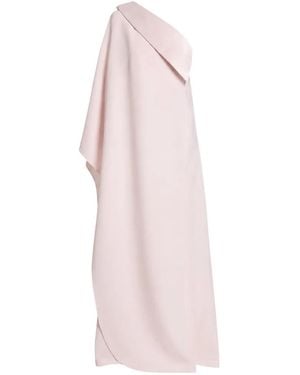 Safiyaa Asymmetric Draped-Sleeve Maxi Dress - Pink