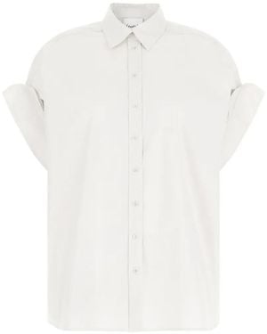 Nude Poplin Cotton Shirt - White
