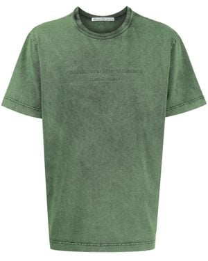 Alexander Wang アシッドウォッシュ Tシャツ - グリーン