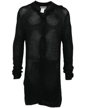 Yohji Yamamoto Buttoned Cardigan - Black