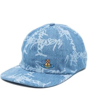 Vivienne Westwood Vw Grid Baseball Cap - Blue