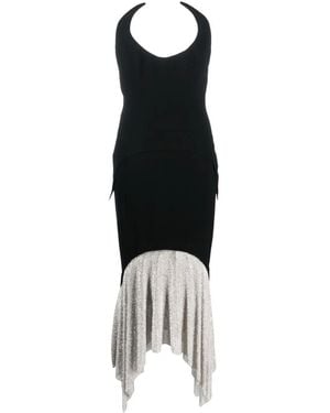 Jean Louis Sabaji Crystal-Skirt Sleeveless Maxi Dress - Black