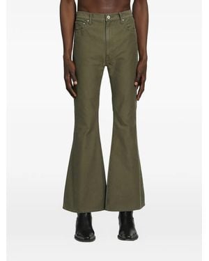 Junya Watanabe Vaqueros Acampanados Con Cinco Bolsillos - Verde