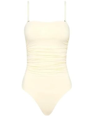 Bondi Born Raya Ruched Swimsuit - White