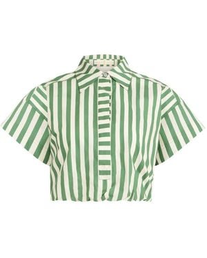 Marie Oliver Sierra Sriped Top - Green