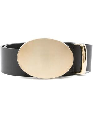 Isabel Marant Leonie Leather Belt - Natural