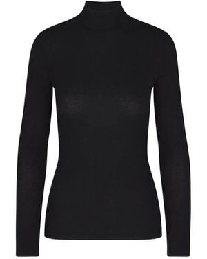 FRAME Ribbed High-neck Top - ブラック