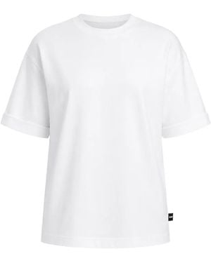 Patrizia Pepe Embossed-Logo T-Shirt - White