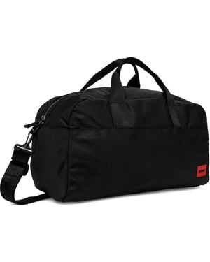 HUGO Reisetasche mit Logo-Patch - Schwarz