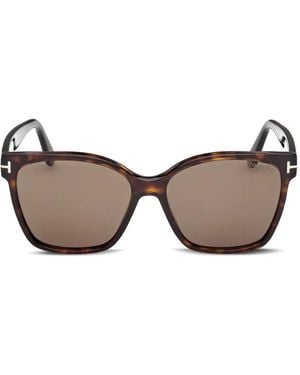 Tom Ford Square-Frame Sunglasses - Brown