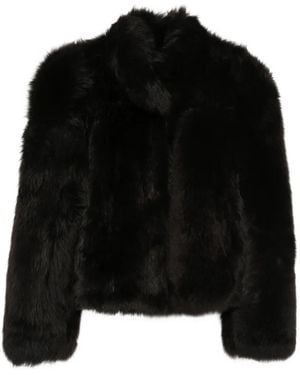 Arma Shearling-Trimmed Reversible Jacket - Black