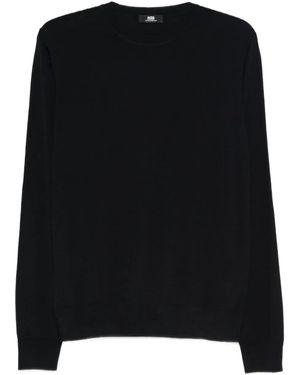Alpha Studio Jersey con cuello redondo - Negro