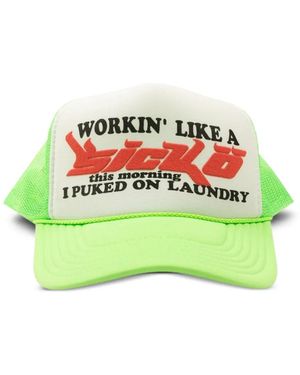Sicko Casquette À Logo Imprimé - Vert