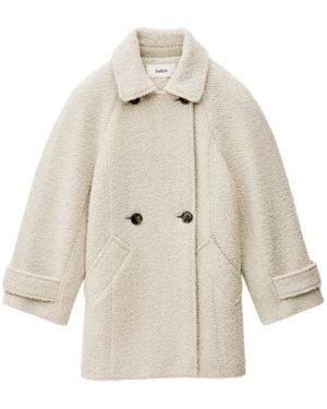 Ba&sh Olsom Herringbone-Pattern Coat - White