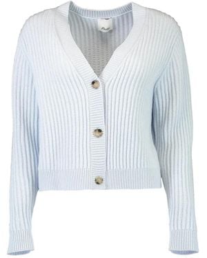 Allude V-Neck Cardigan - Blue