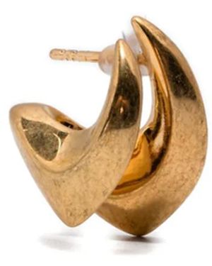 Panconesi Sculptural Earrings - Metallic
