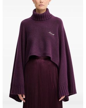 Twinset Logo-Lettering Jumper - Purple