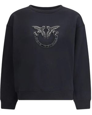 Pinko ビジュートリム スウェットシャツ - ブラック