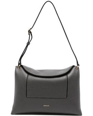 Wandler Adjustable Mini Handbag With Magnetic Closure - Black