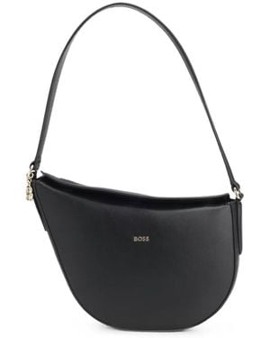 BOSS Double B Monogram Charm Bag - Black