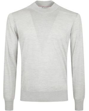Brunello Cucinelli Pullover mit rundem Ausschnitt - Weiß