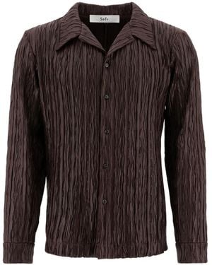 Séfr Camisa Jagou con botones - Marrón