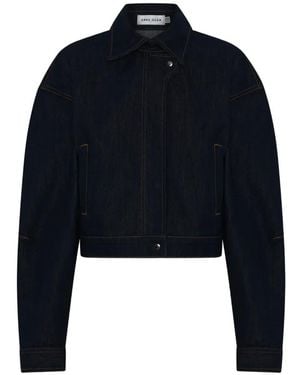 Anna Quan Fontana Jeansjacke Mit Kontrastnähten - Blau
