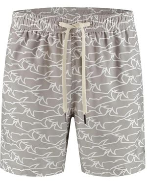 Paul & Shark Costume Da Bagno Con Stampa - Grigio
