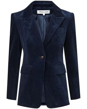 Veronica Beard Veste Livvy En Velours Côtelé Dickey - Bleu