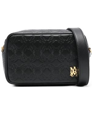 Amiri Ma Quad Embossed-Pattern Messenger Bag - Black