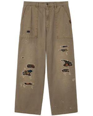 AFTERMATHS Jeans Con Effetto Vissuto - Verde