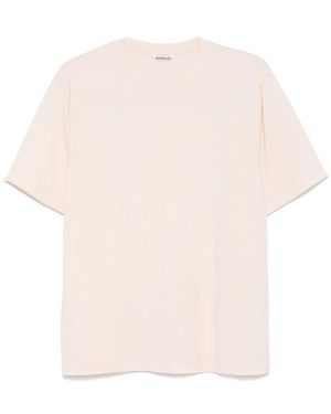 AURALEE T-Shirt Aus Wolle - Pink