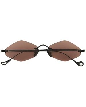 Eyepetizer Dunmore Geometric-Frame Sunglasses - Brown
