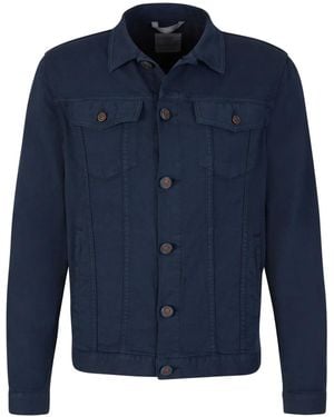 richard j. brown Cotton Shirt Jacket - Blue