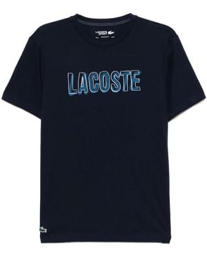 Lacoste プリント Tシャツ - ブルー