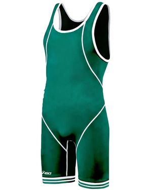 Asics Logo-Lettering Playsuit - Green