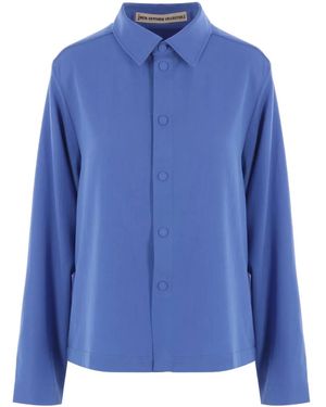 Meta Campania Collective Twill Button Shirt - Blue