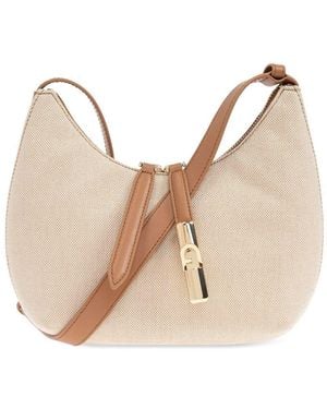 Furla Cotton Shoulder Bag - Natural