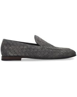 Neil Barrett Woven Suede Loafers - White
