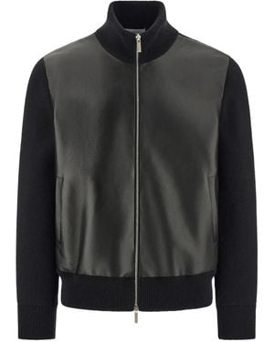 Ferragamo Leather Jacket - Black