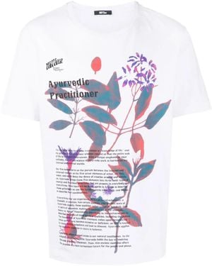 Msftsrep T-Shirt En Coton À Imprimé Graphique - Blanc