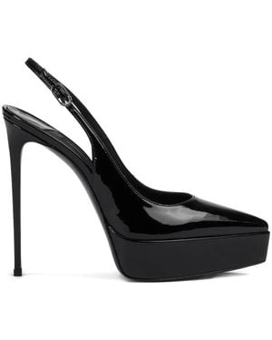 Le Silla Uma Slingback Court Shoes - Black