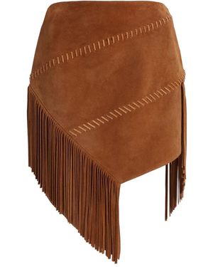 Coperni Asymmetrischer Wildlederrock - Braun