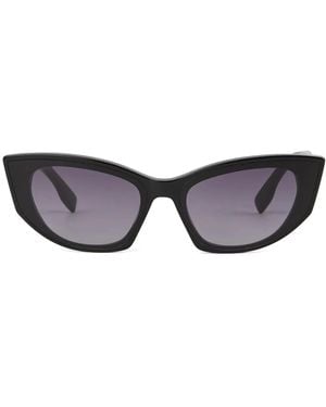 Karl Lagerfeld Lunettes De Soleil Cut-Out K/Signature - Marron